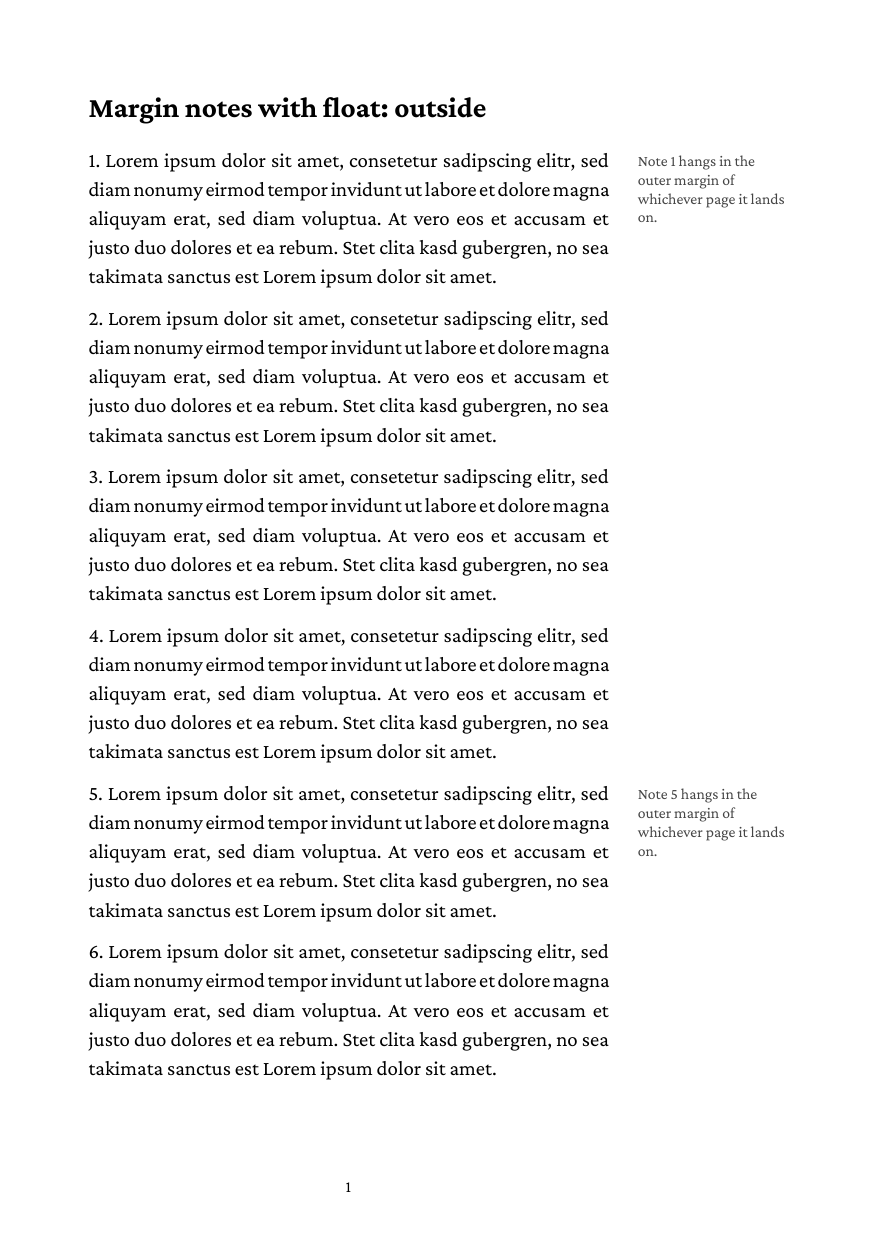 Margin notes on a right page