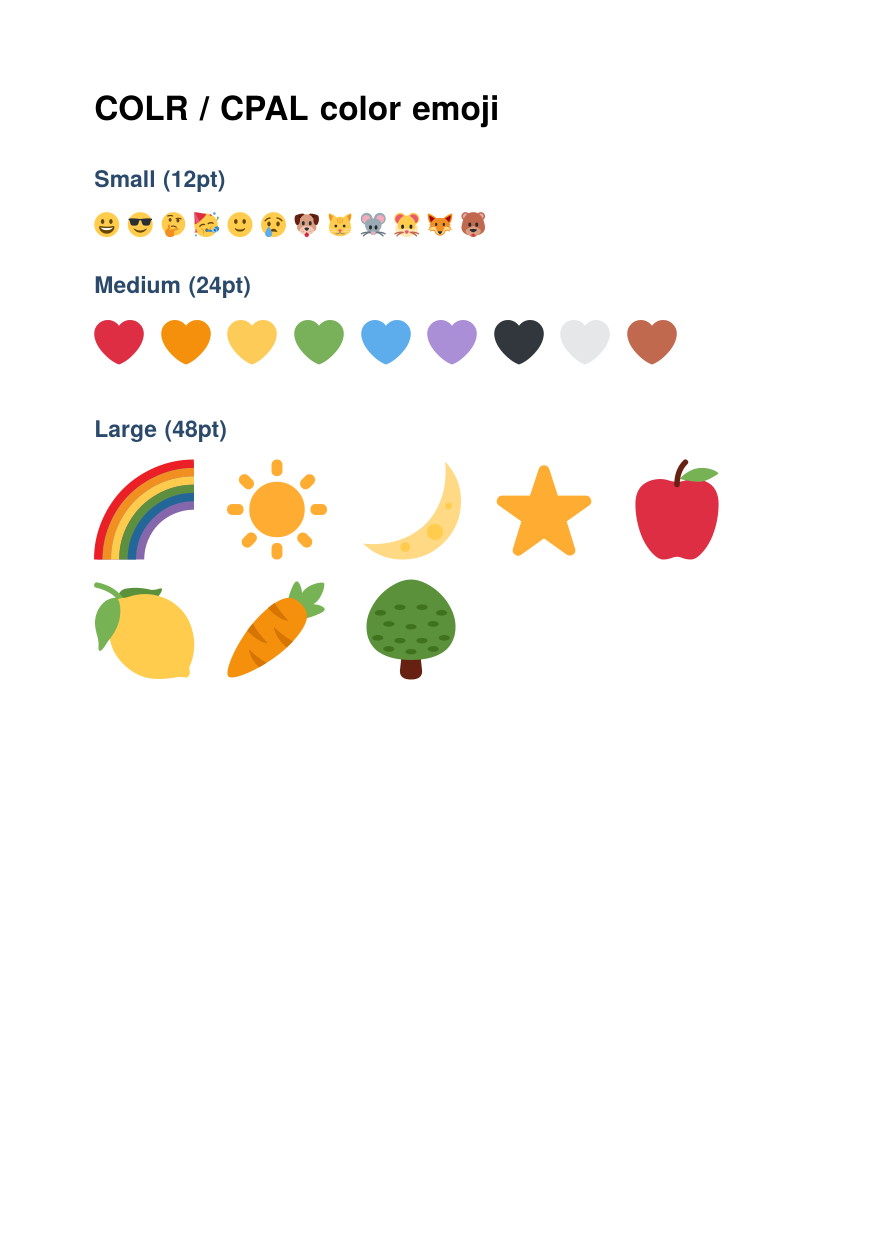 Color emoji